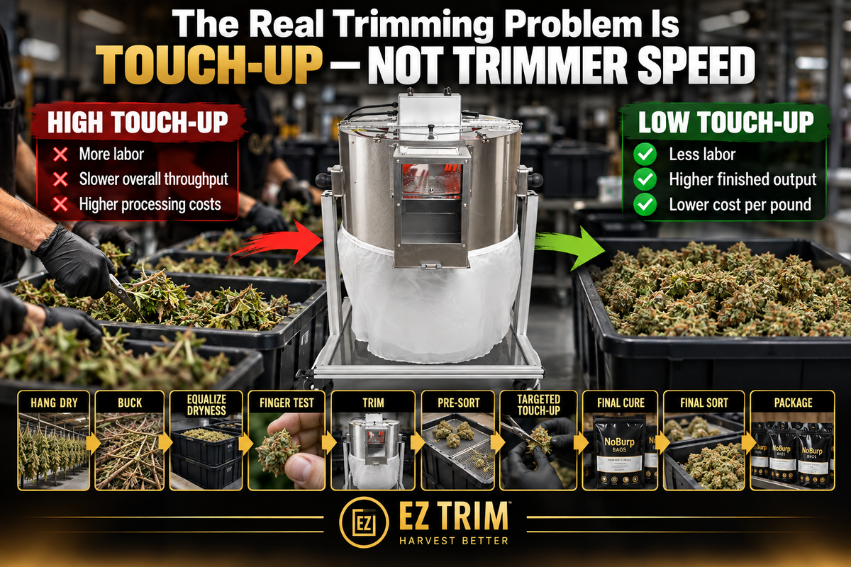 The Real Cannabis Trimming Problem Is Touch-Up — Not Trimmer Speed