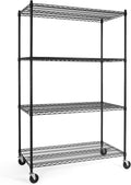 Ez Cure -  4 Tier Wire Rack with Casters 48W x 18D x 72H