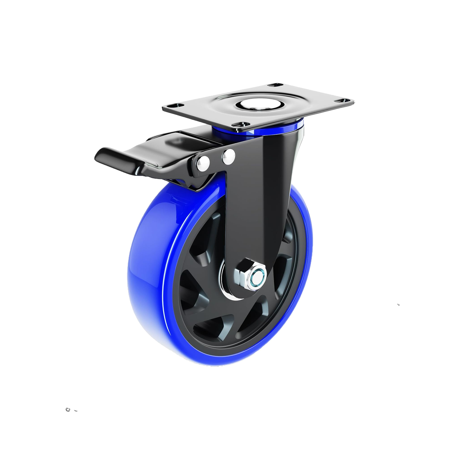 High Roller - 6 Inch Swivel Caster Wheels, Heavy Duty with Brakes