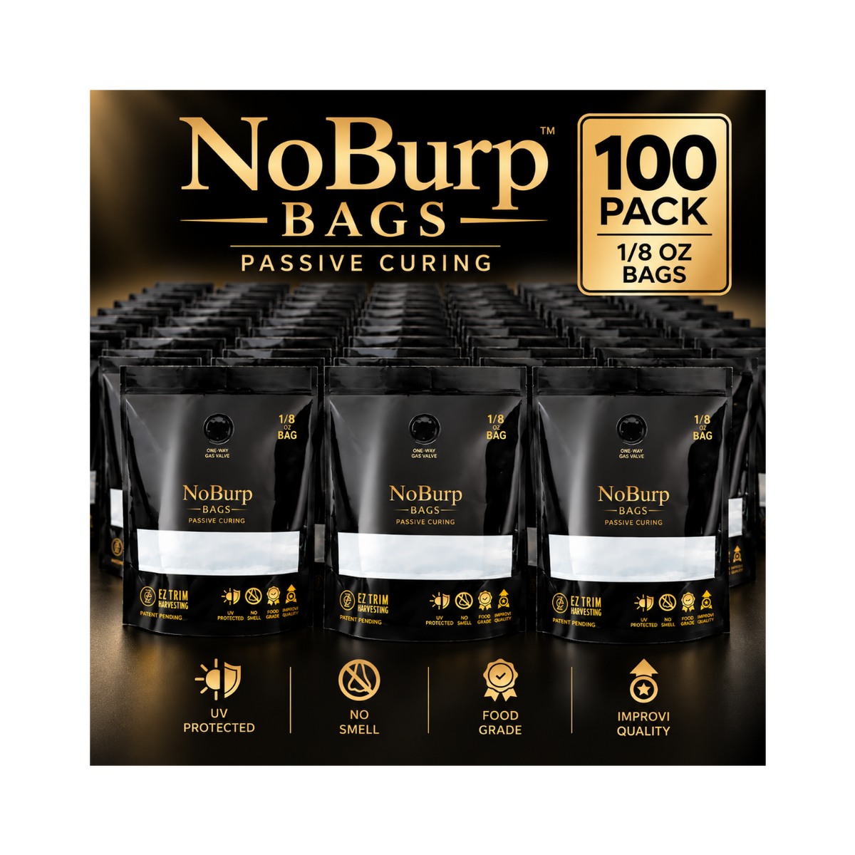 NoBurp Bag - 1/8 Ounce Bag
