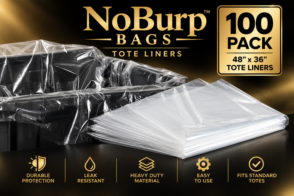 NoBurp Bags - 27 Gallon Tote Liners