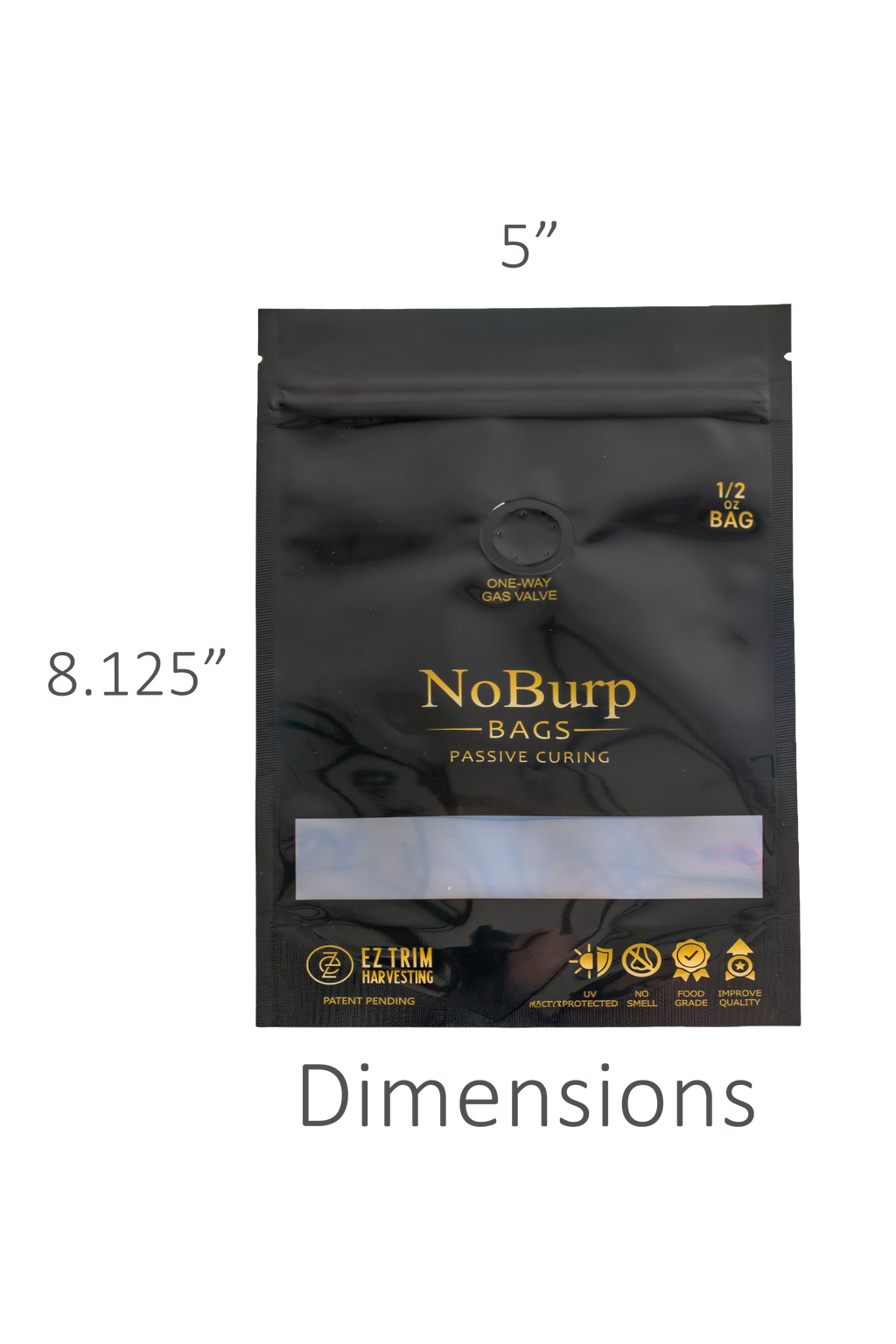NoBurp Bags - 1/2 Ounce Bag