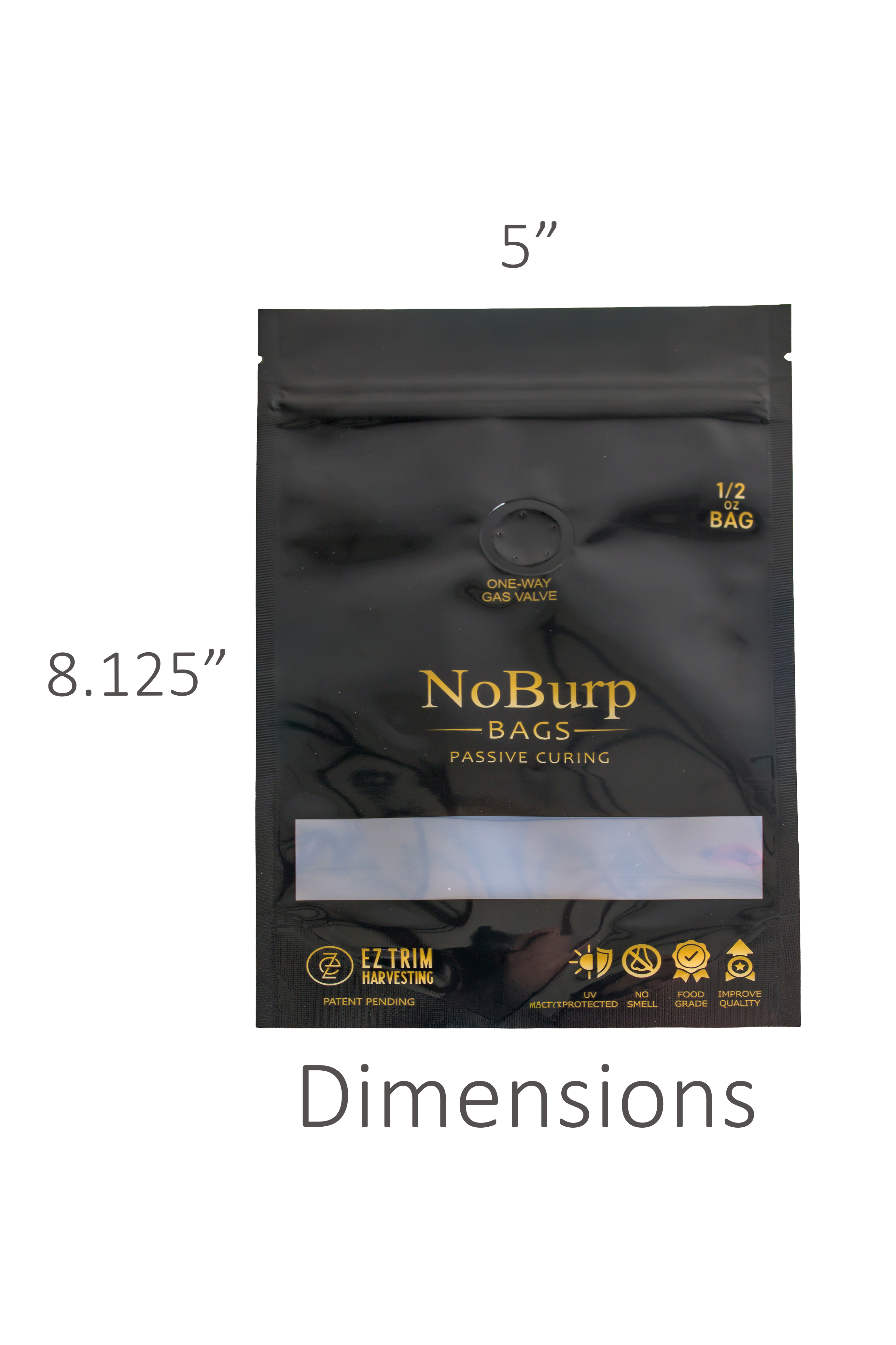 NoBurp Bags - 1/2 Ounce Bag